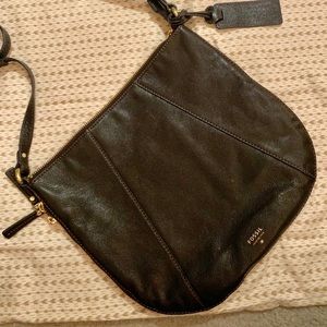 Black Fossil crossbody bag